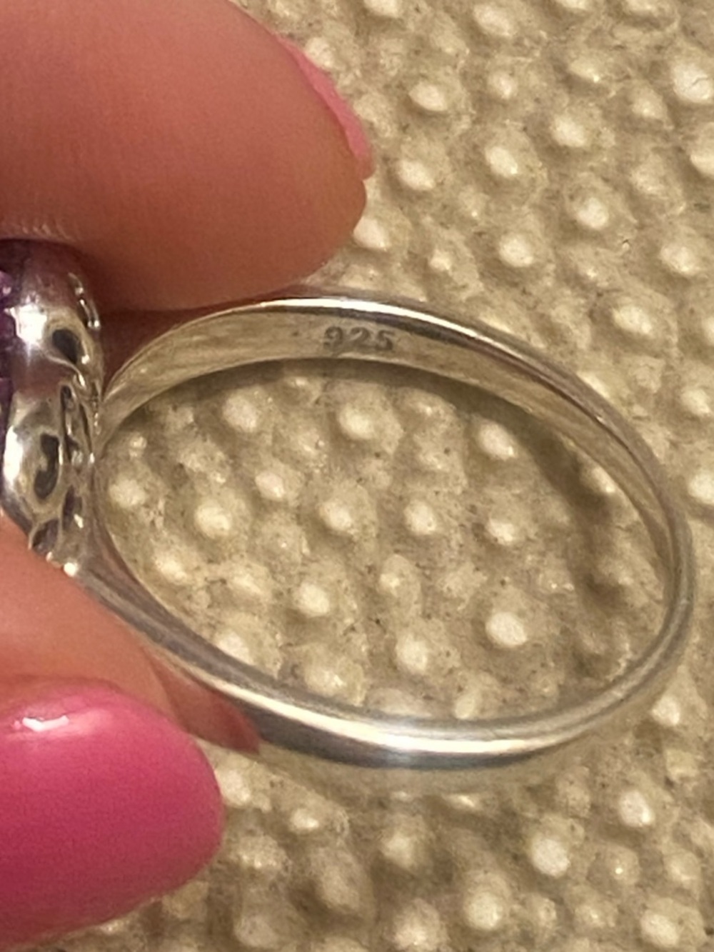 💖💜Stunning Sterling Heart Ring!💜💖 - Picture 7 of 9